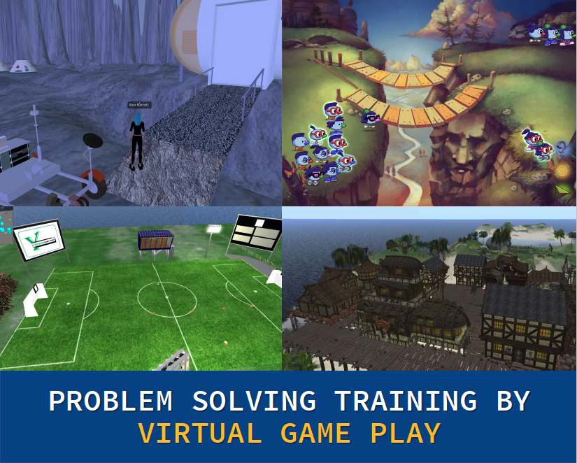 Problem Solving Training by Virtual Game Play