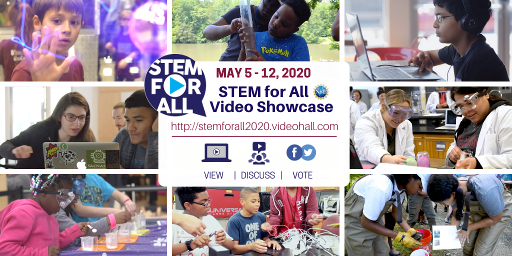 TERC Hosts 6th Annual STEM for All Video Showcase, funded by NSF, to Broaden Participation and Access to STEM Education on May 5th-12th