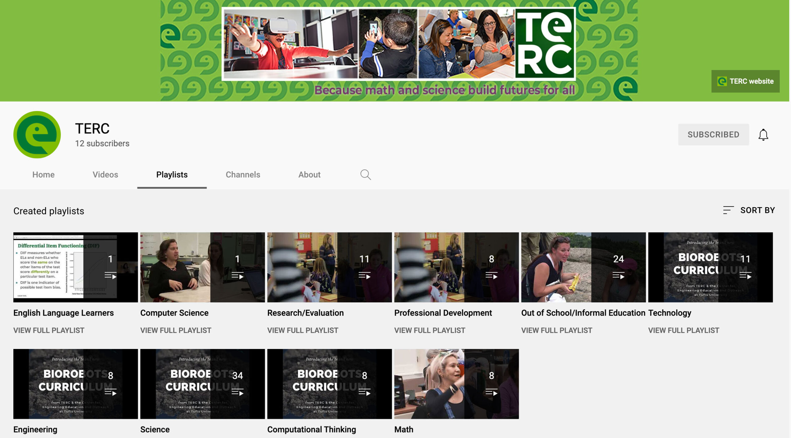 TERC Videos