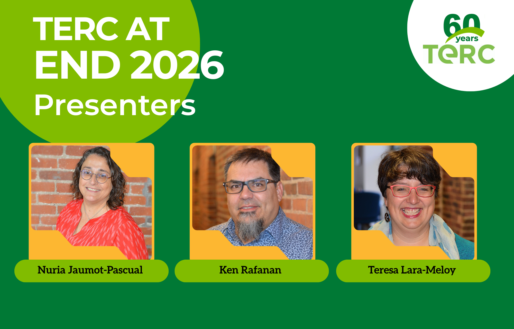 TERC Staff to present at the END 2026 Conference