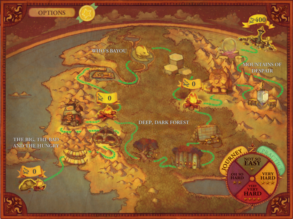 Zoombinis Finisher Map Image